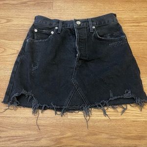 AGOLDE Quinn jean skirt